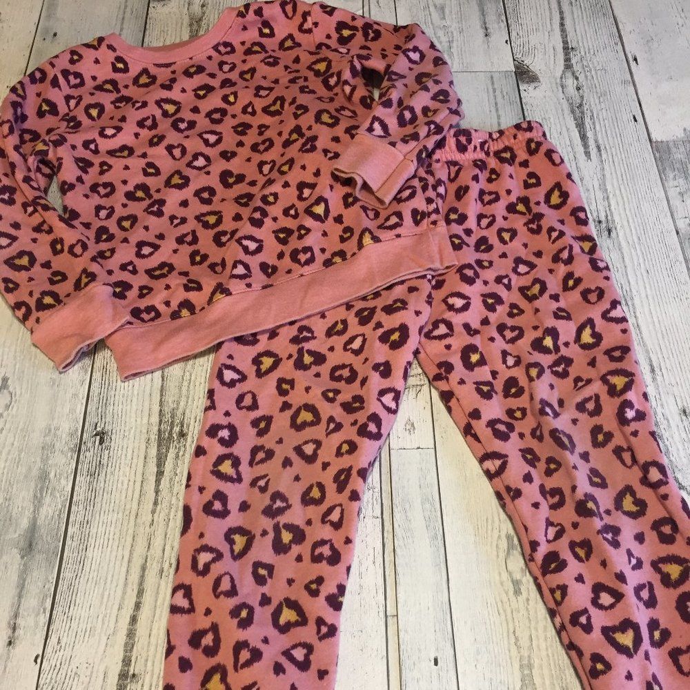 Garanimals Pink Sweat Set Top (4T) Pants (5T)